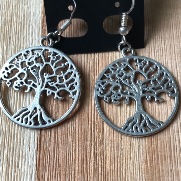 Jewelry - Solid Sterling silver Tree of Life Earrings